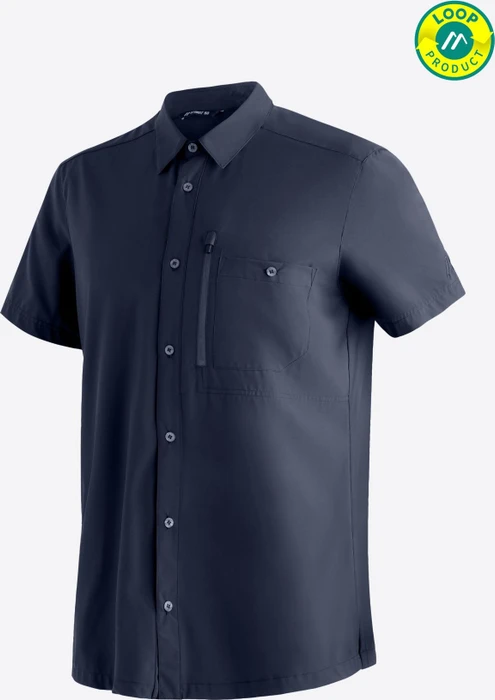 Maier Sports Magos Hemd kurzarm night sky (Herren)