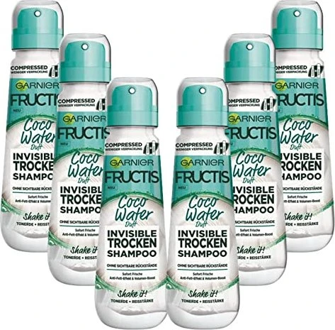Garnier Fructis Coco Water Trockenshampoo, 600ml (6x 100ml)