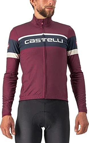 Castelli Passista Trikot langarm bordeaux/savile blue/chalk (Herren)
