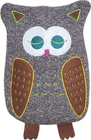 Hugo Frosch Eule Strickbezug Kinder Öko-Wärmflasche braun-melange