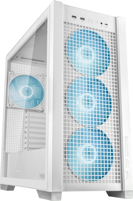 ASUS TUF Gaming GT302 ARGB, weiß, Glasfenster