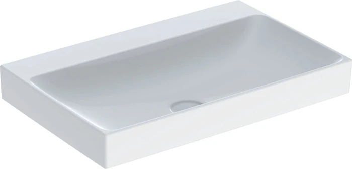 Geberit ONE Waschtisch Abgang vertikal 75cm, ohne Hahnloch, weiß/KeraTect