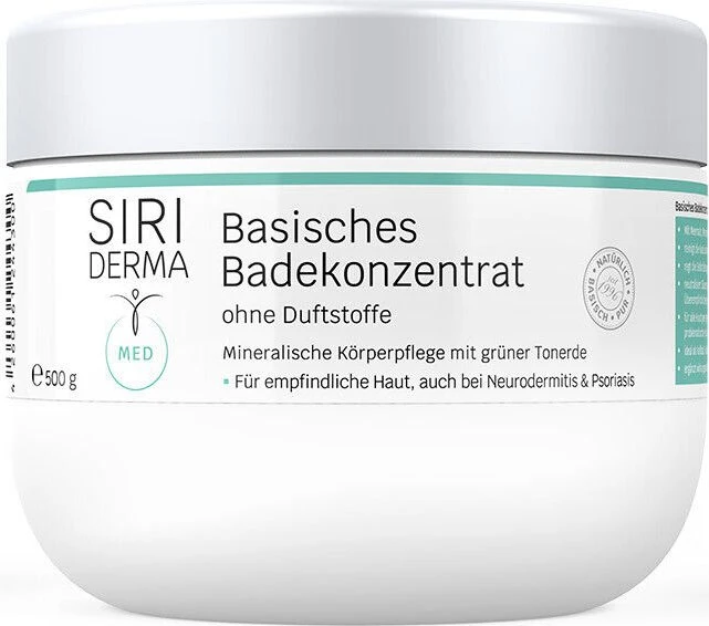 Siriderma MED Basisches Badekonzentrat ohne Duftstoffe, 500g
