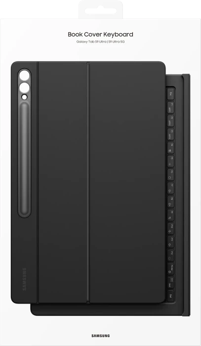 Samsung EF-DX915 Book Cover Keyboard für Galaxy Tab S9 Ultra / Tab S10 Ultra, schwarz, DE