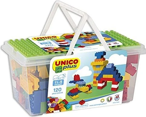 Unico Plus Box mit Bausteinen 120 Stück