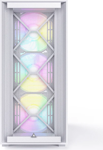 Montech Air 1000 Premium White, weiß, Glasfenster