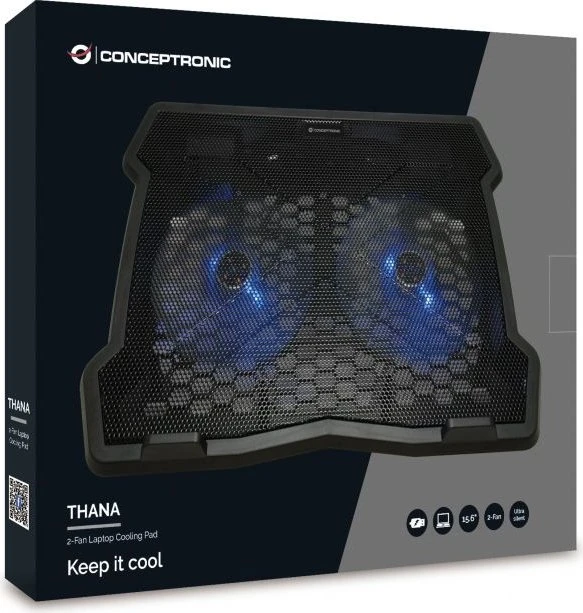 Conceptronic Thana 06B, Notebook-Stand/Notebook-Kühler bis 15.6"