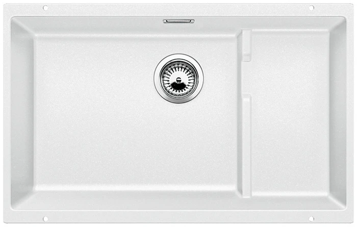 Blanco Subline 700-U Level Unterbau Becken mittig mit Ablauffernbedienung weiß