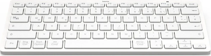 Hama KEY4ALL X510 Bluetooth-Tastatur silber/weiß, Bluetooth, DE