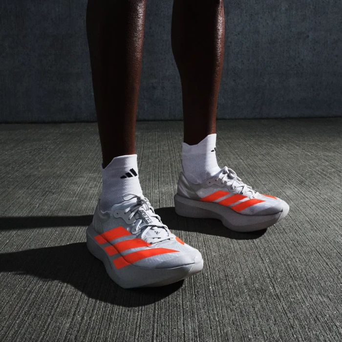 adidas Adizero Adios Pro Evo 2 silver metallic/lucid red/grey two