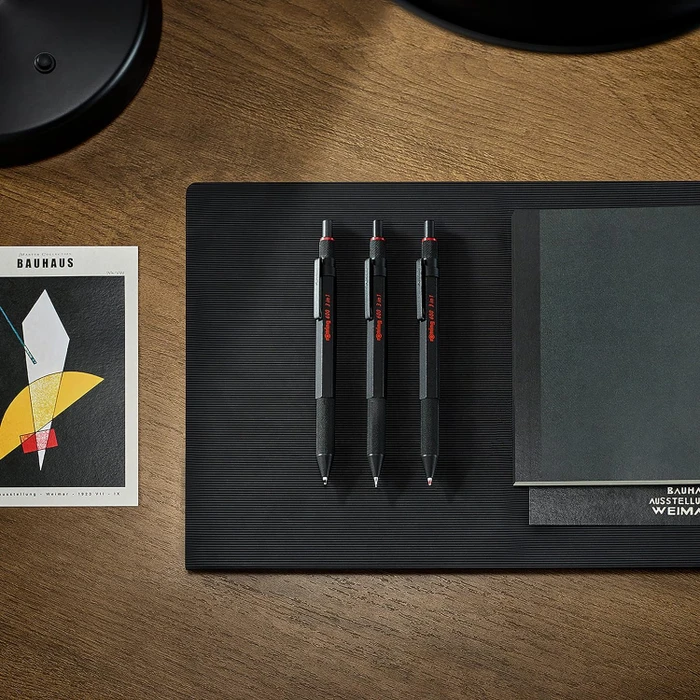rOtring 600 3-in-1 Multi Pen Druckbleistift und Kugelschreiber schwarz/rot