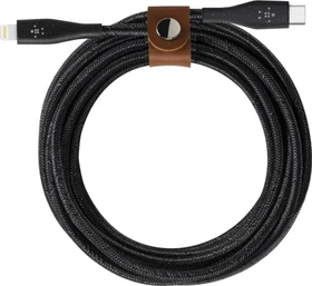 Belkin BoostCharge USB-C to Lightning Cable with Strap 1.2m schwarz