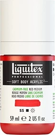 Liquitex Professional Soft Body Acrylic cadmium-free red medium, 59ml