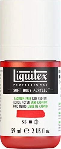 Liquitex Professional Soft Body Acrylic cadmium-free red medium, 59ml