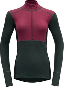 Devold Lauparen Merino 190 Zip Neck Funktionsshirt langarm beetroot/woods/ink (Damen)