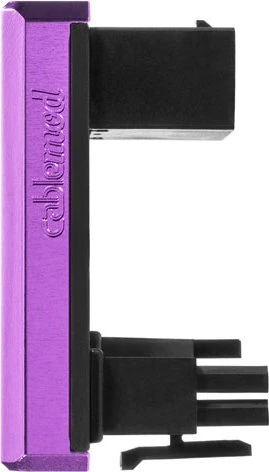 CableMod 12VHPWR Winkeladapter 180 Grad, Variante B, Sense-Pins an der Oberseite, violett