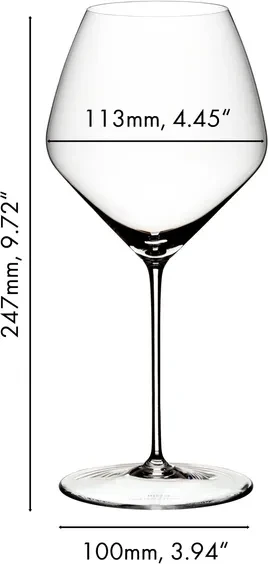 Riedel Veloce Pinot Noir/Nebbiologlas, 4 Stück