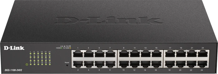 D-Link DGS-1100 Desktop Gigabit Smart Switch, 24x RJ-45