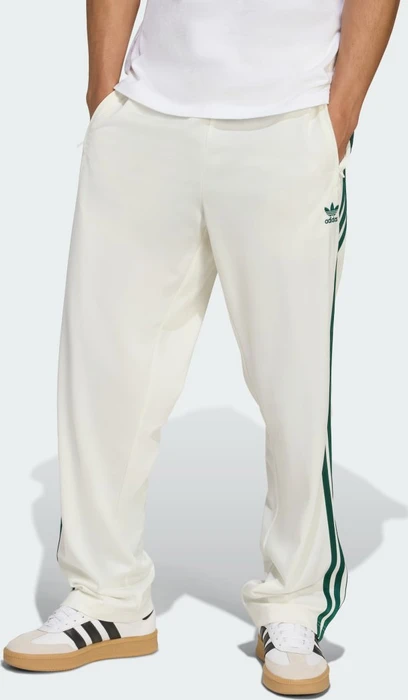 adidas Adicolor Classics Firebird Trainingshose lang off white/collegiate green (Herren)
