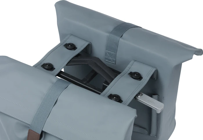 Basil City Doppeltasche MIK Gepäcktasche graphite blue