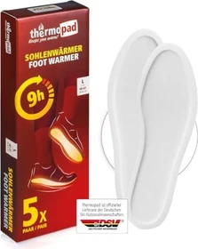 Thermopad Sohlenwärmer Einlegesohlen, 5 Paare