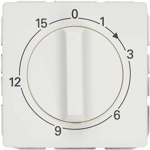 Siemens DELTA style Abdeckungsplatte für Zeitschaltuhr 15min, platinmetallic