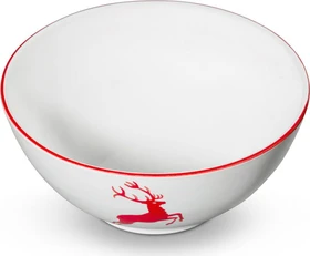 Gmundner Keramik Rubinroter Hirsch Schüssel 27cm