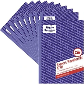 Avery-Zweckform Formularbuch, A5, 200 Blatt, 10er-Pack