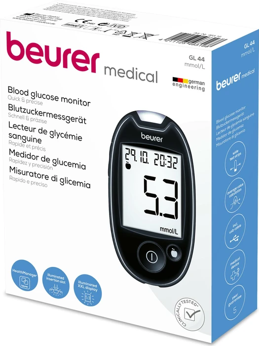 Beurer GL 44 schwarz (mmol/L)