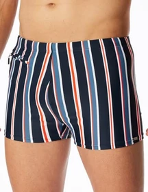 Schiesser Aqua Streifen Badehose nachtblau (Herren)