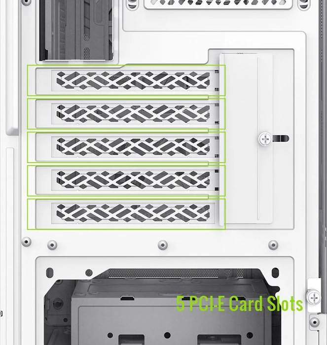 GameMax Aeris 330 MW, weiß/braun, Glasfenster