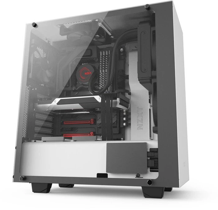 NZXT Source S340 Elite weiß, Glasfenster