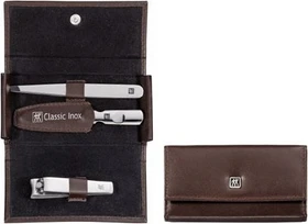 Zwilling Taschen-Etui Maniküre/Pediküre-Set 3-teilig braun