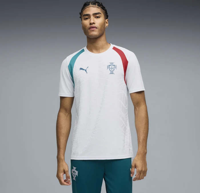 Puma FIFA WM 2026 Portugal Slim Trainingstrikot kurzarm silver mist/ocean tropic (Herren)