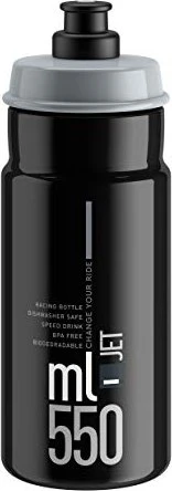 Elite Jet Trinkflasche 550ml black/grey logo