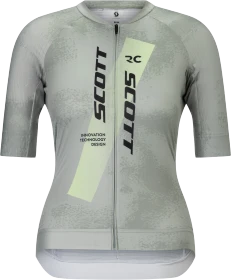 Scott RC Pro Trikot kurzarm spray grey/pastel yellow (Damen)
