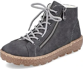 Rieker N1020 Schnürfstiefel grau (Damen)