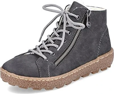 Rieker N1020 Schnürfstiefel grau (Damen)