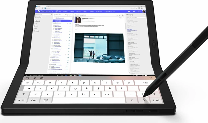 Lenovo ThinkPad X1 Fold G1, Core i5-L16G7, 8GB RAM, 512GB SSD, DE, Tastatur, Eingabestift
