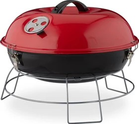 Relaxdays Kugelgrill tragbar rot