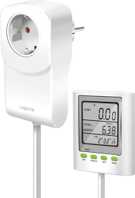 LogiLink Energiekosten-Messgerät mit CO2-Emissionsberechnung/Verlängerungskabel