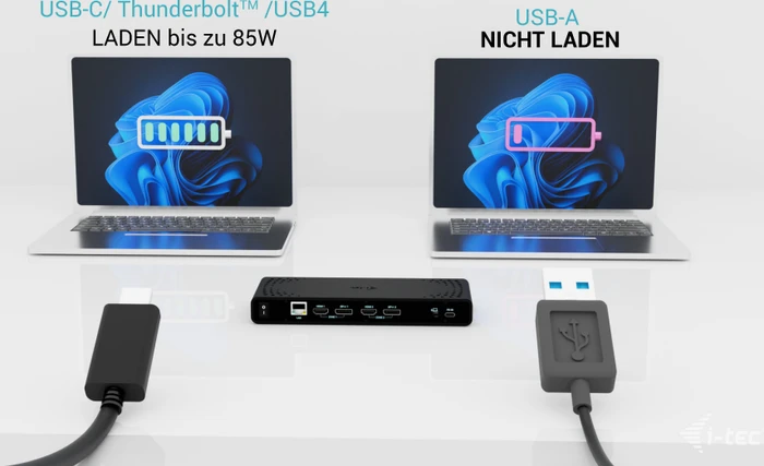 i-tec Universal Dual 4K Display Docking Station + Power Delivery 85W, USB-C 3.0 [Buchse]