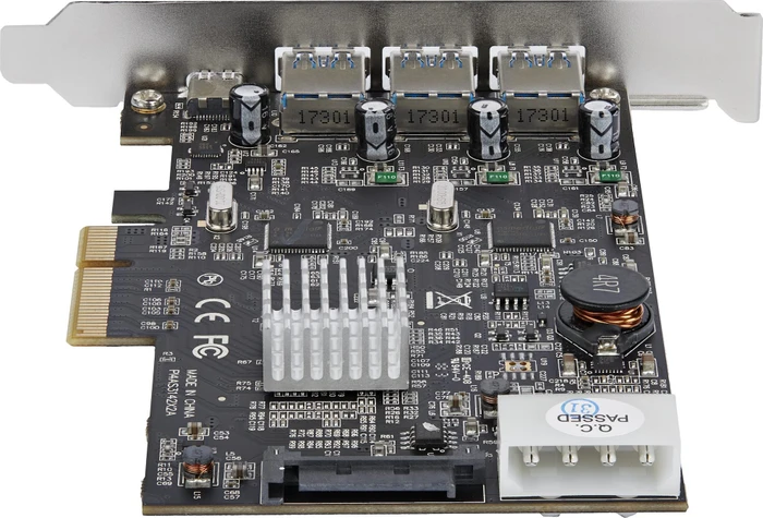 StarTech 1x USB-C 3.1, 3x USB-A 3.1, PCIe 3.0 x4