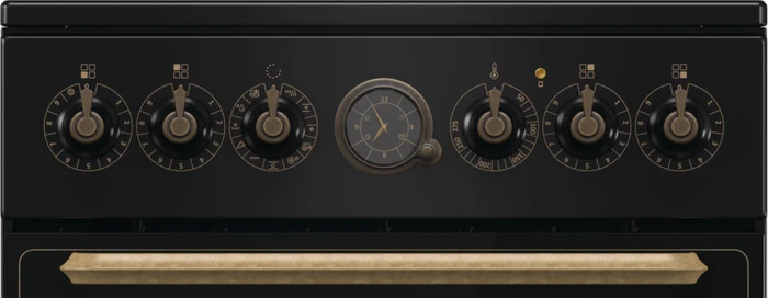Gorenje GECS5B70CLB Elektroherd mit Glaskeramik-Kochfeld