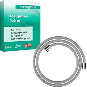 Hansgrohe Designflex Brauseschlauch 160cm, Kunststoff chrom