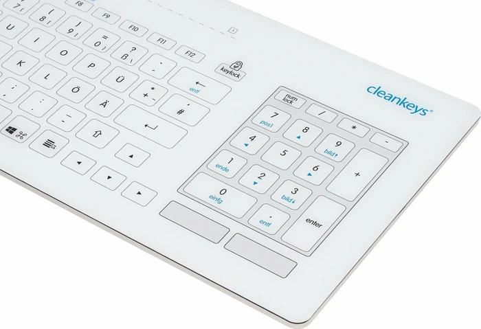 GETT InduKey KR26202 Cleankeys CK5, Touchpad, weiß, USB, DE