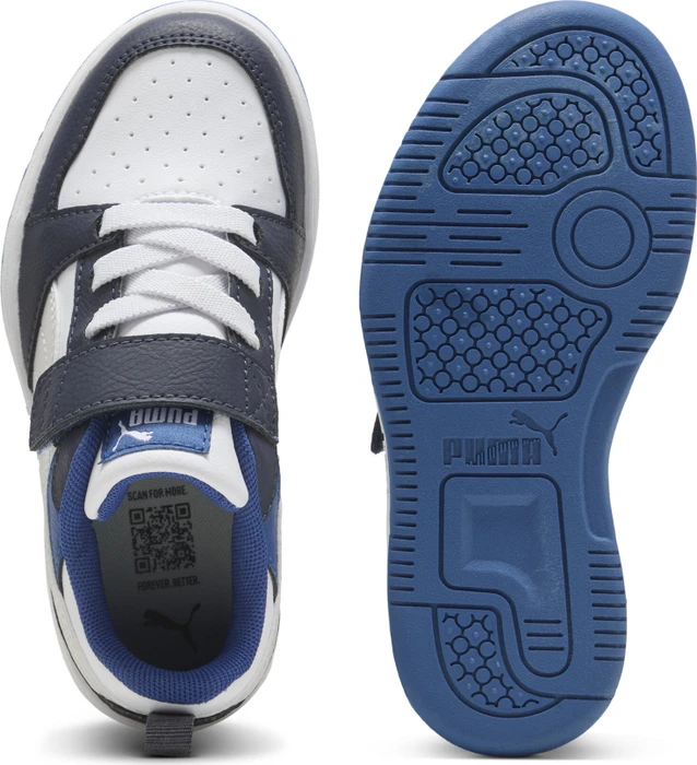 Puma Rebound V6 Lo puma white/feather gray/puma black (Junior)