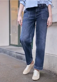 Street One Studio Straight Leg Jeans medium blue washed (Damen)