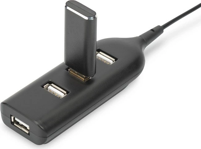 Digitus Assmann USB-Hub, 4x USB-A 2.0, USB-A 2.0 [Stecker]