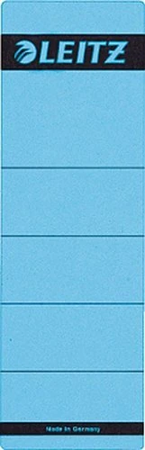 Leitz Rückenschilder für Standard-/Hartpappe-Ordner kurz/breit, blau